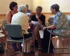 Friends in conversation